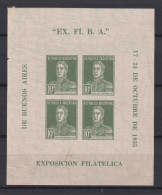 Argentina Mi# Block 1 * Mint EXPOSICION 1935 - Unused Stamps