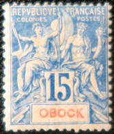 LP3039/68 - COLONIES FRANÇAISES - OBOCK - 1892 - N°37 NEUF* - Unused Stamps