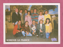 France Television- TF1 Emission Bonjour La France- Advertifing Cardboard- Postcard Size- - Television