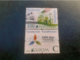 TIMBRES   EUROPA  KAZAKHSTAN   ANNEE  2016     N  757  /  758   COTE  60,00  EUROS  NEUFS  LUXE** - 2016