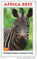 GREECE - Zebra, Africa Best, IDT Prepaid Card, Exp.date 09/10, Used - Andere & Zonder Classificatie