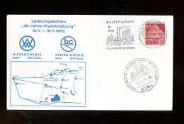 BUNDESREPUBLIK DEUTSCHLAND / 1970, Privatganzsachenumschlag "20 Jahre Waldkraiburg" Gestempelt (L2289) - Enveloppes Privées - Oblitérées