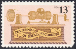 !a! USA Sc# 1705 MNH SINGLE (a3) - Sound Recording - Neufs