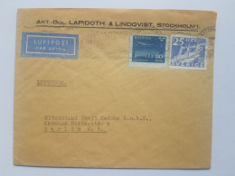 Schweden Luftpost Brief 1936 Stockholm N. Berlin Tyskland - Covers & Documents