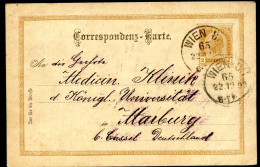 Postkarte P74 WIEN 8/1 - Marburg 1893 - Briefkaarten