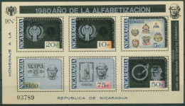 Nicaragua 1980 LURABA Alphabetisierung R. Hill Block 124 Postfrisch (C94685) - Nicaragua