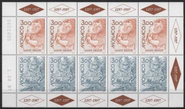 Monaco 1997 Europa CEPT Sagen Legenden Kleinbogen 2355/56 K Postfrisch (C91463) - Blocks & Kleinbögen