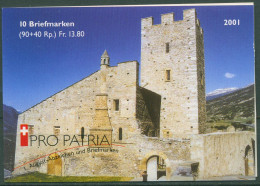 Schweiz 2001 Pro Patria Denkmal Schloss Markenheftchen 0-121 Postfrisch (C62155) - Cuadernillos