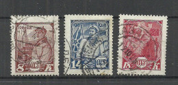 RUSSLAND RUSSIA 1928 Michel 354 - 356 O - Gebraucht