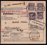 DR., Ausland-Paketkarte Aus Offenbach Mit MeF. Mi.-Nr. 343 - Other & Unclassified