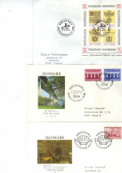 Danemark - (1980-85) - 3  FDC  -  Europa -  Maison De La Poste -  Exposition Hafnia - - Cartas & Documentos