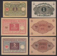 3 Stück Darlehnskassenscheine 1920 Ro 64,65a + B Pick 58,59,60 XF/UNC (1/2) - Other & Unclassified
