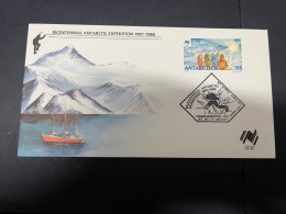 17-6-2024 (66) Australian Bicentenary - Bicentennial Antarctic Expedition 1987-1988 (Antarctica Stamps 3 Of 4) Light - FDC