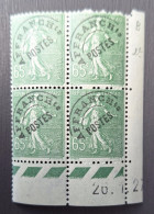 France 1922/27 N°49 En Bloc De 4  26/1/27 **TB Cote 300€ - ....-1929