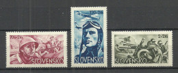 SLOVAKIA Slowakei 1943 Michel 121 - 123 * Für Frontkämpfer WWII Army - Nuovi