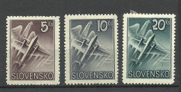 SLOVAKIA Slowakei 1940 Michel 76 - 78 * Flugpostmarken Air Mail Air Planes Aviation - Nuovi