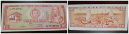 O) PERU, BANKNOTE, PAPER MONEY, 10 Soles De Oro, GARCILASO INCA DE  LA VEGA,  LAKE TITICACA, UNUSED - Pérou