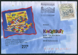 Germany Watermills Mi 1949 Single Stamp Domestic Cover, Watermill, Hesse | 1998 Homburg Saar 1 Postmark - Water