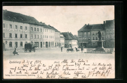 AK Radeberg, Markt, Gasthof Zur Stadt Dresden  - Radeberg