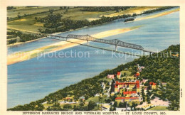 43099627 Saint_Louis_County Jefferson Barracks Bridge From The Air Illustration - Autres & Non Classés