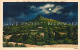 43099625 North_Carolina_US-State Pilot Mountain By Moonlight - Andere & Zonder Classificatie