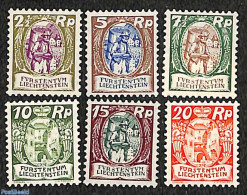 Liechtenstein 1925 Definitives 6v, Unused (hinged), Nature - Wine & Winery - Art - Nuevos