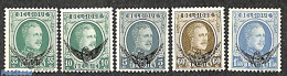 Belgium 1929 On Service Overprints 5v, Unused (hinged), Transport - Railways - Sonstige & Ohne Zuordnung