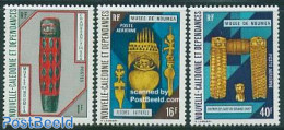 New Caledonia 1973 Museum Art 3v, Mint NH, Art - Art & Antique Objects - Neufs