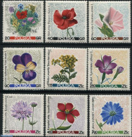 Poland 1967 Flowers 9v, Mint NH, Nature - Flowers & Plants - Ungebraucht