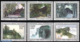 China People’s Republic 1984 Landscapes 6v, Mint NH, Art - Architecture - Unused Stamps