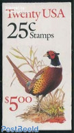 United States Of America 1988 Birds Booklet (20 Stamps), Mint NH, Nature - Birds - Stamp Booklets - Nuovi