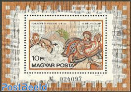 Hungary 1978 Stamp Day, Mosaics S/s, Mint NH, History - Archaeology - Stamp Day - Art - Mosaics - Nuovi