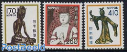 Japan 1981 Definitives 3v, Mint NH, Art - Sculpture - Ongebruikt