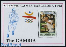 Gambia 1992 Olympic Games S/s, Table Tennis, Mint NH, Sport - Olympic Games - Table Tennis - Tennis Tavolo