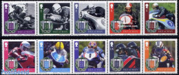 Isle Of Man 2007 100 Years TT Motor Sports 2x5v [::::], Mint NH, Transport - Motorcycles - Motorbikes