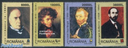 Romania 2003 Famous Persons 4v, Mint NH, Performance Art - Music - Art - Modern Art (1850-present) - Vincent Van Gogh - Unused Stamps