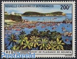 New Caledonia 1971 Yacht Harbour 1v, Mint NH, Transport - Ships And Boats - Neufs