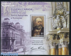 Romania 2010 Eugeniu Carada S/s, Mint NH, Transport - Various - Trams - Banking And Insurance - Unused Stamps