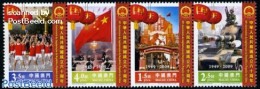 Macao 2009 60 Years PRC 4v [:::] Or [+], Mint NH, History - Flags - Militarism - Unused Stamps