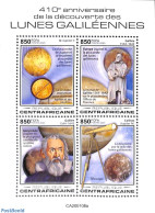 Central Africa 2020 Galileo 4v M/s, Mint NH, Science - Astronomy - Astrologie