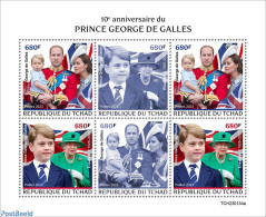 Chad 2023 10th Anniversary Of Prince George, Mint NH, History - Kings & Queens (Royalty) - Andere & Zonder Classificatie