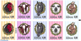 Denmark 2016 Farm Animals Foil Sheet, Mint NH, Nature - Animals (others & Mixed) - Cattle - Horses - Poultry - Rabbits.. - Ungebraucht