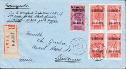 1934. NIGER. Rare Registered First Flight Cover ZINDER  ALGER Par Le Hoggar To Lausanne, Schw... (MICHEL 25+) - JF546688 - Brieven En Documenten
