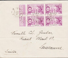 1932. NIGER. EXPOSITION COLONIALE PARIS 50 C In Beautiful 4block With Left Margin On Cover To ... (MICHEL 55) - JF546693 - Briefe U. Dokumente