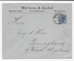 Brief Von Windhuk, 1898 Nach Bönninghardt/Wesel - Africa Tedesca Del Sud-Ovest