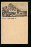 Lithographie Ganzsache Bayern PP7F47 /02: Wendelstein, Ansicht Touristenhaus  - Postkarten