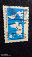 BREZİLYA  1970--1980    2.50 DAMGALI - Usados