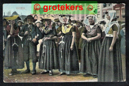 GOES Bruiloftsgangers (met Bruidspaar ?) In Klederdracht 1920 - Goes