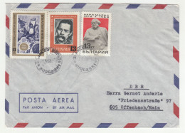 Bulgaria Air Mail Letter Cover Posted 1968 To Germany B240615 - Covers & Documents