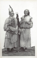 Tibet - Two Tibetan Beggars With Prayer Wheel - REAL PHOTO. - Tibet